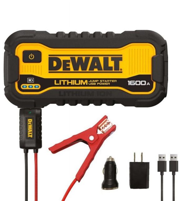 DeWalt 1600 Peak Amp Lithium Jump Starter with USB Power Bank DXAELJ16 - Image 4
