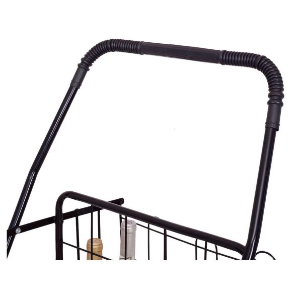 Costway Folding Shopping Cart Jumbo Basket with Swivel Wheels - Image 7