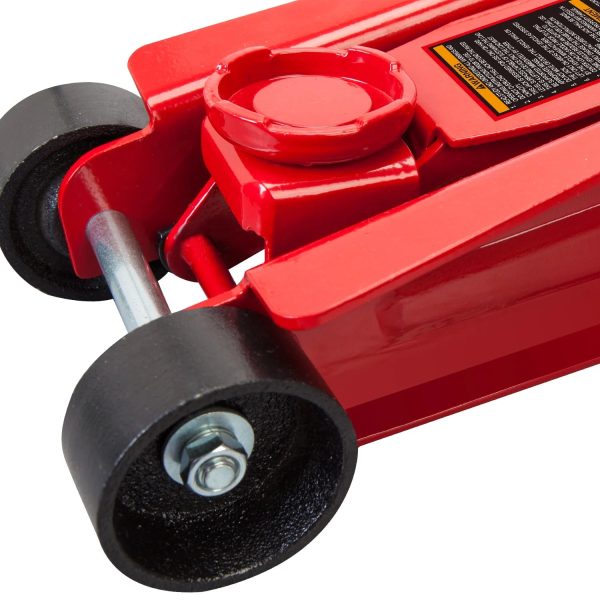 Big Red 2.5 Ton Hydraulic Low Profile Trolley Floor Jack with Dual Piston Quick Lift Pump,Red, W8255 - Image 2