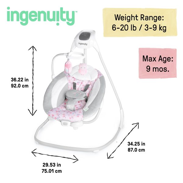 Ingenuity SimpleComfort Cradling Swing Plug - Image 3