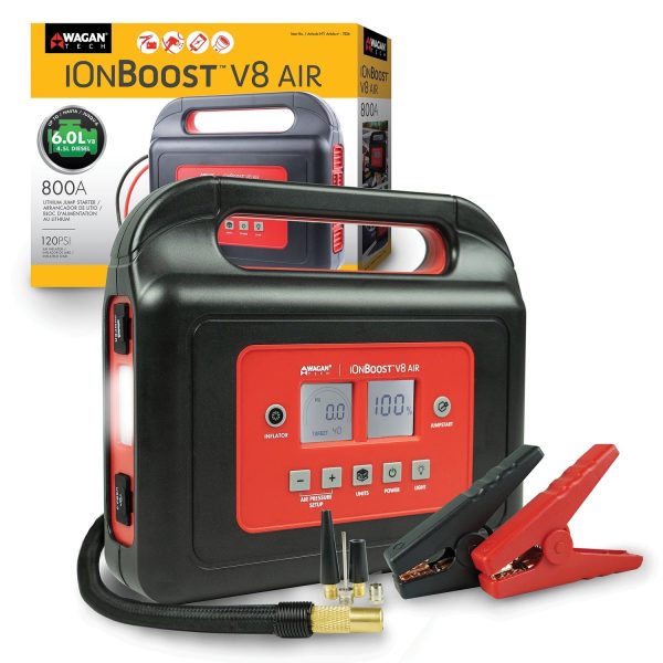 Wagan Tech iONBoost V8 Air Compressor and Jump Starter, 7526 - Image 2