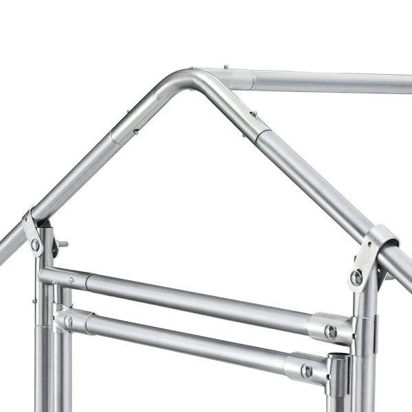 Large Metal Chicken Coop, Walk-in Chicken Run,Galvanized Wire Poultry Chicken Hen Pen Cage, Rabbits Duck Cages with Waterproof and Anti-Ultraviolet Cover for Outside(10' L x 6.6' W x 6.56' H) - Image 9