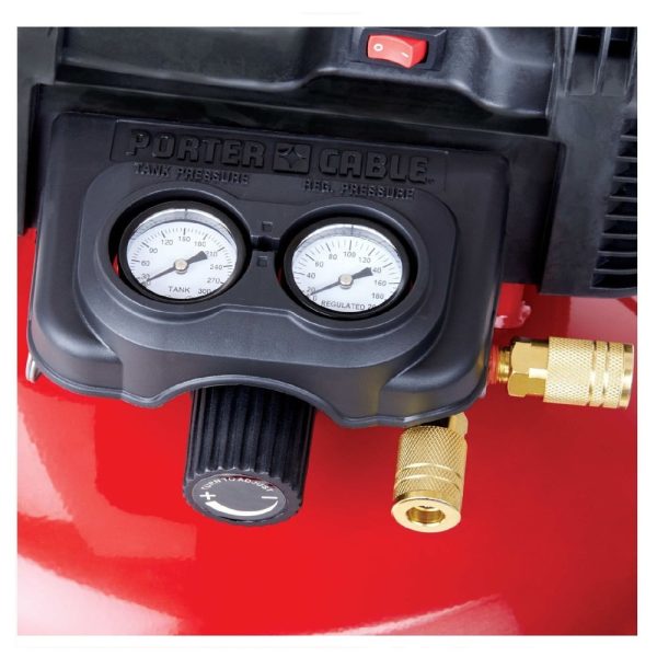 Porter-Cable C2002-ECOM 0.8 HP 6 Gallon Oil-Free Pancake Air Compressor - Image 4