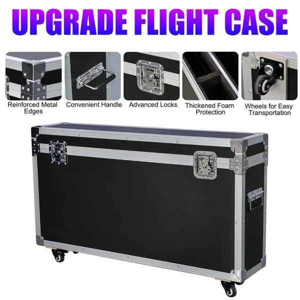 Portable iPad Photo Booth,Selfie photobooth Machine and Sharing Station for 10.2" 10.9" 11" 12.9" iPad,LCD Screen,RGB Ring Light,Remote Control, Adjustable Stan with Flight Case for Parties,Exhibition - Image 8