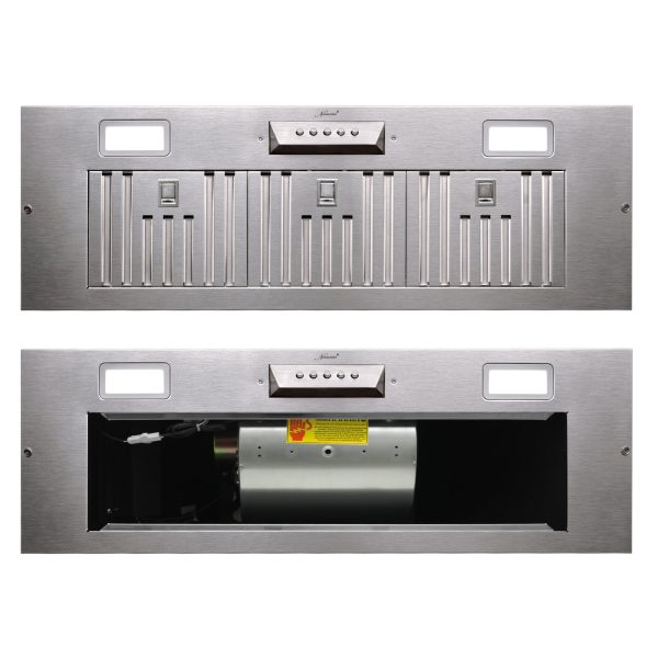 Range Hood, Ultra Quiet Stainless Steel Ducted Insert/Built-in Kitchen Vent Hood with Powerful Suction, LED Lights and Dishwasher Safe Filters, 3-Speed 600 CFM (36in Cold) - Image 11