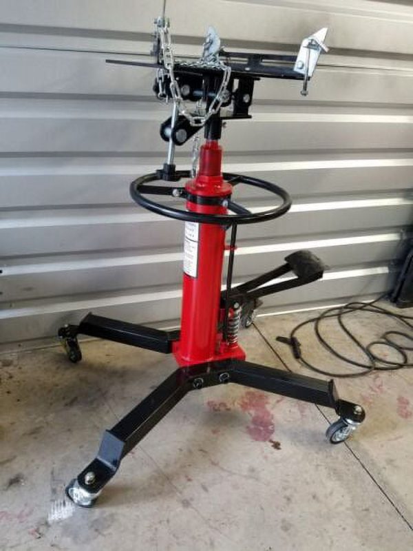 JSTUOKE Hydraulic Car Transmission Jack Vertical Lift,1660 Pounds,360°Rotating Wheel Lift,Red - Image 7