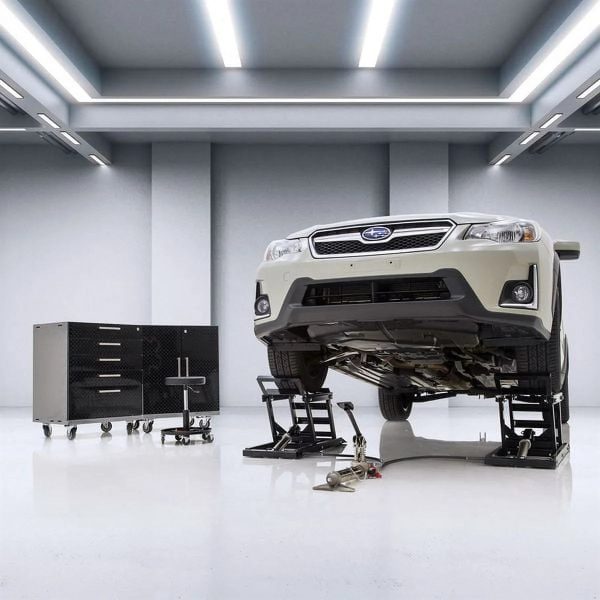 Black Widow Hydraulic Car Lift with Ramp - 3,000 lb. per pair Capacity - Image 2