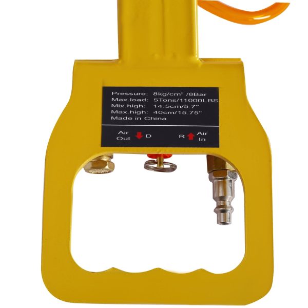 5T Triple Bag Air Jack ,Pneumatic Jack 3 bag ,lifting 16in capacity 5T 11000lbs,easy-collapsing Terrain,Color Yellow - Image 7