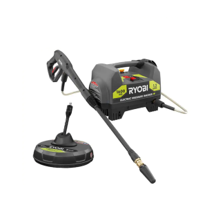 RYOBI 1600 PSI 1.2 GPM Electric Pressure Washer with 12 in. Surface Cleaner