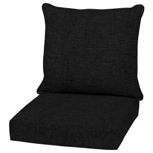Arden Selections Outdoor Seat Set Leala Texture Black