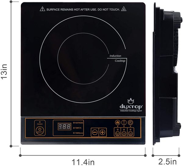 Duxtop 1800W Portable Induction Cooktop Countertop Burner， Gold 8100MC/BT-180G3 - Image 8