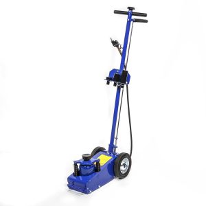 Pro-Series 22-Ton Air Hydraulic Floor Jack Car Wheel Floor Jack Capacity w/ (4) Extension Saddle Set, Blue