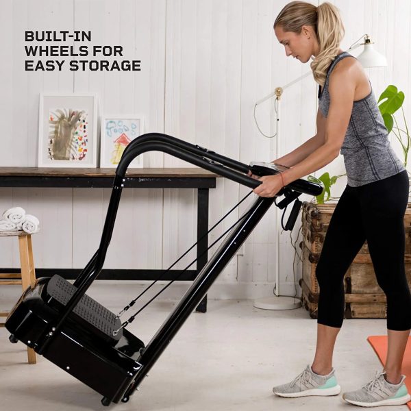 Lifepro Rhythm Vibration Plate Full Body Workout Equipment with Resistance Bands, Black - Image 3