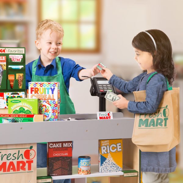 Melissa and Doug Freestanding Wooden Fresh Mart Grocery Store - Image 8
