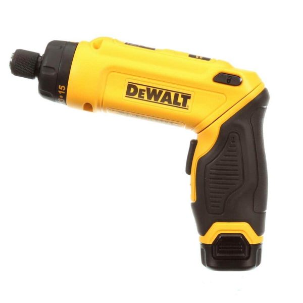 8V MAX Cordless Gyroscopic Screwdriver with Adjustable Handle, (2) 1.0Ah Batteries, Charger, and Bag DCF680N2 - Image 5