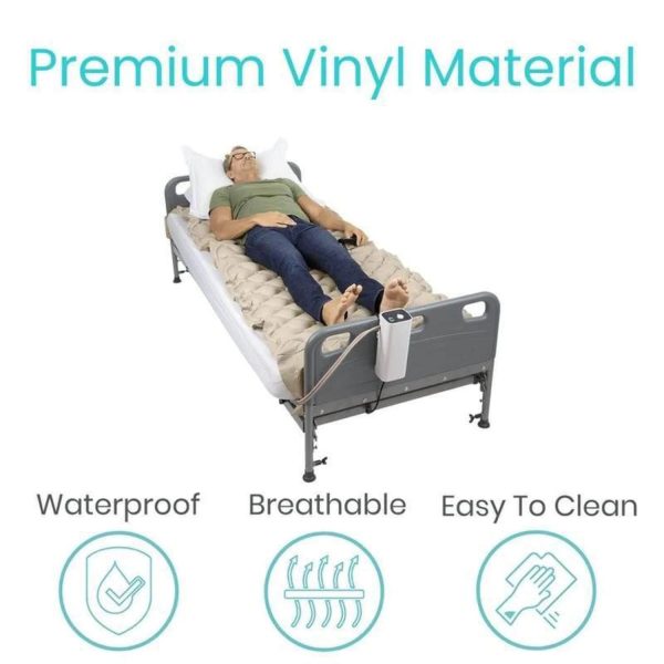 Vive Alternating Pressure Pad, Includes Mattress Pad and Electric Pump System for Bed Sore Prevention - Image 7