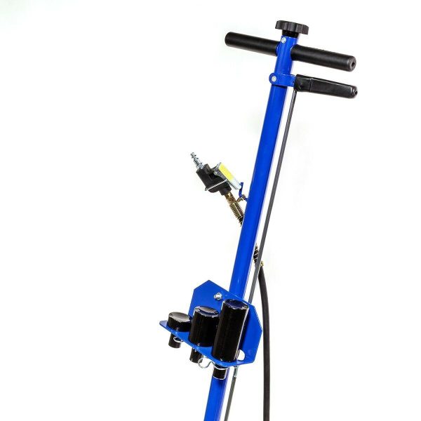 Pro-Series 22-Ton Air Hydraulic Floor Jack Car Wheel Floor Jack Capacity w/ (4) Extension Saddle Set, Blue - Image 4